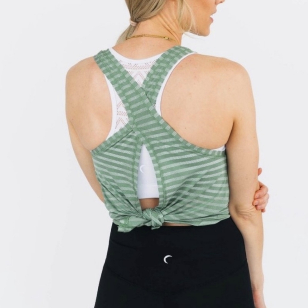 Ziya Forest Nimbus Split Back Tank Top